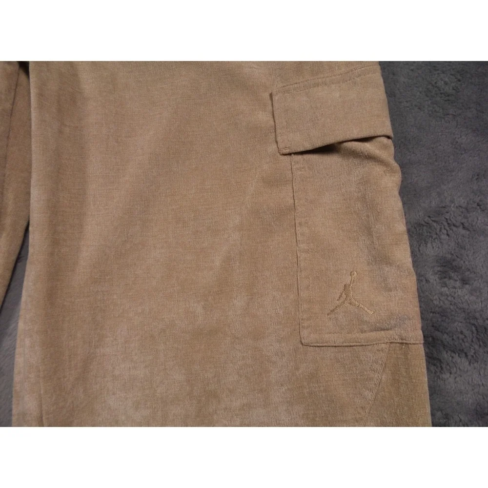 Nike Air Jordan Pants Womens Size Medium Brown Corduroy‎ Chicago Cargo Pockets